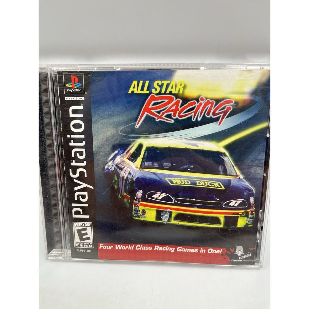 All Star Racing PS1 PlayStation 1 Complete CIB - Picture 2 of 10